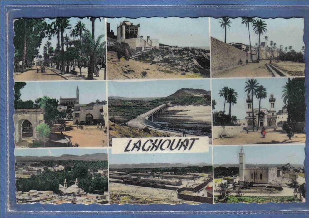 Carte Postale Afrique Algérie Laghouat   quartier Margueite   la mosquée rue de Sonis  la Kouba trés beau plan