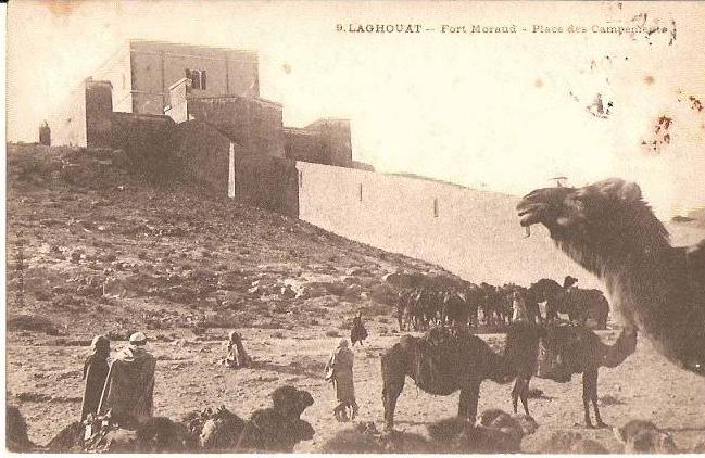 LAGHOUAT - Fort Moraud - Place des campements (carte animée)