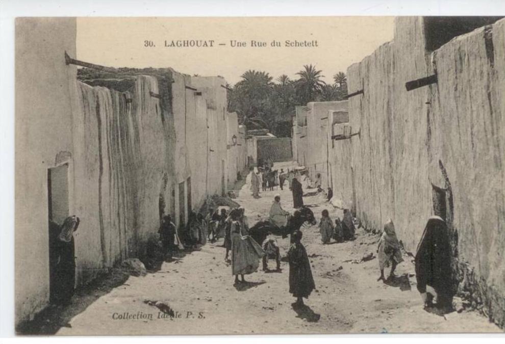 Algérie - LAGHOUAT - Une rue de Schetett