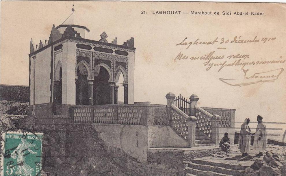 cpa  algerie     laghouat marabout de sidi abd el kader