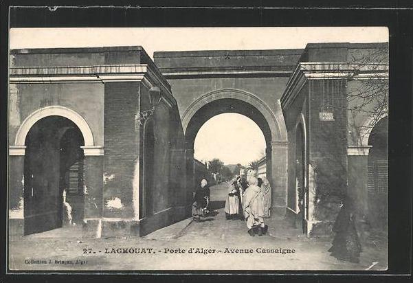 CPA Laghouat, Porte d`Alger, Avenue Cassaigne