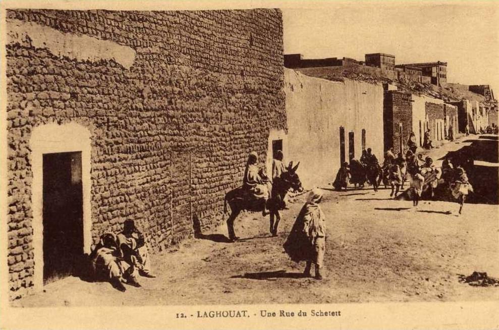 ALGERIE / ALGERIEN   LAGHOUAT - Une Rue de Schetett