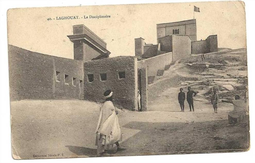 Laghouat (Algérie)  Le quartier disciplinaire env 1915 (animée) .