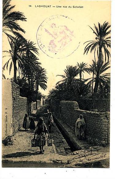 R 1010  CPA  ALGERIE  -- LAGHOUAT       UNE RUE DU SCHETETT