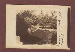 ALGERIE - LAGHOUAT - SUPERBE CARTE PHOTO - UN JARDIN ARABE CULTIVE - CLICHE 1900 - BEAU PLAN