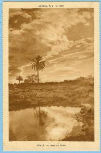 CARTE POSTALE AGENDA P.L.M. 1930 M'SILA LEVER DU SOLEIL . J. BARREAU ET Cie PARIS