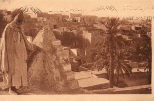Algérie-BOU-SAADA (M'Sila)-vue sur le village arabe-1931coll. artistique  l´Afrique R-Prouho165-ab îmée voir description*