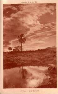 cpa m'sila lever du soleil non circulée agenda 1930 plm