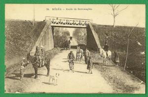 cpa  ALGERIE   , Médéa  - Route de Berrouaghia  ............LMC15