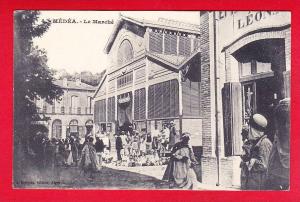 E-Algerie-253P210  MEDEA, le marché, belle animation, cpa BE