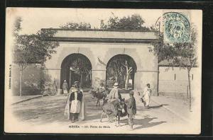 CPA Medea, Porte de Blida