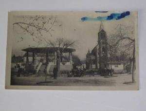 MA69 - algérie  médéa carte dans l´état  tache  place de la république et l´église