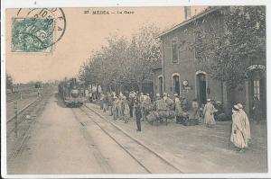 F F M 743 / C P A -  ALGERIE-  MEDEA   LA GARE