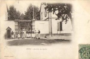 MEDEAH  MEDEA QUARTIER DES SPAHIS SPAHIS  CARTE PRECURSEUR