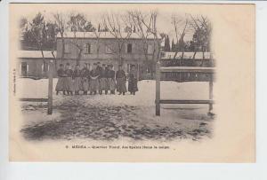 REF18.416  ALGERIE. MEDEA. QUARTIER YUSUF. DES SPAHIS ( SOUS LA NEIGE )