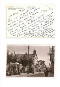 AK/PC/CARTE PHOTO/914/MEDEA/RUE GAMBETTA/POMPE A ESSENCE MOTO GAZ/CHAR ROMAIN/BIJAUGEURS/TTB