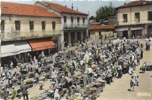 ALGERIE * MEDEA - La Place du Marché - Semi moderne petit format - Très belle animation
