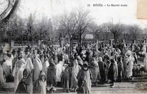 ALGERIE MEDEA LE MARCHE ARABE SUPERBE ANIMATION