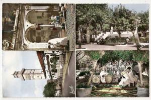 AK/PC/ 4 X CP/ALGERIE/MEDEA LA MOSQUEE/ALGER FONTAINE/MEDEA PLACE EDMOND DAUDET/DANSEUSES