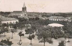 Algérie,Médéa,afrique du nord,vue sur la grande place,église,édition réal photo rare