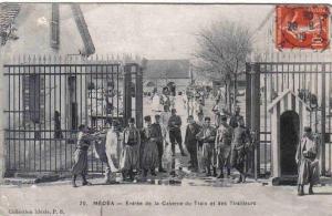 Carte Postale Afrique Algérie Médéa caserme militaire du train et des tirailleurs trés beau plan