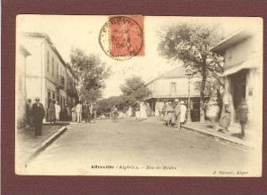ALGERIE - AFFREVILLE - RUE DE MEDEA - TRES BEAU PLAN ANIME