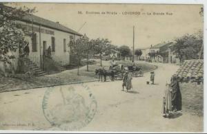 J 233 CPA    ALGERIE    LOVERDO  ENVIRONS DE MEDEA    LA GRANDE RUE
