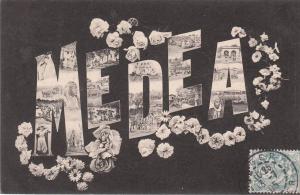 cpa d´Algérie - Médéa - vues multiples