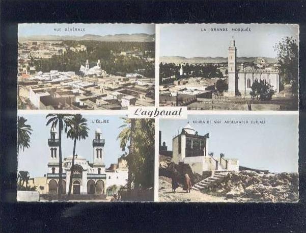 laghouat 4 vues souvenir mosquée église...édit.cap n° 557 belle cpsm
