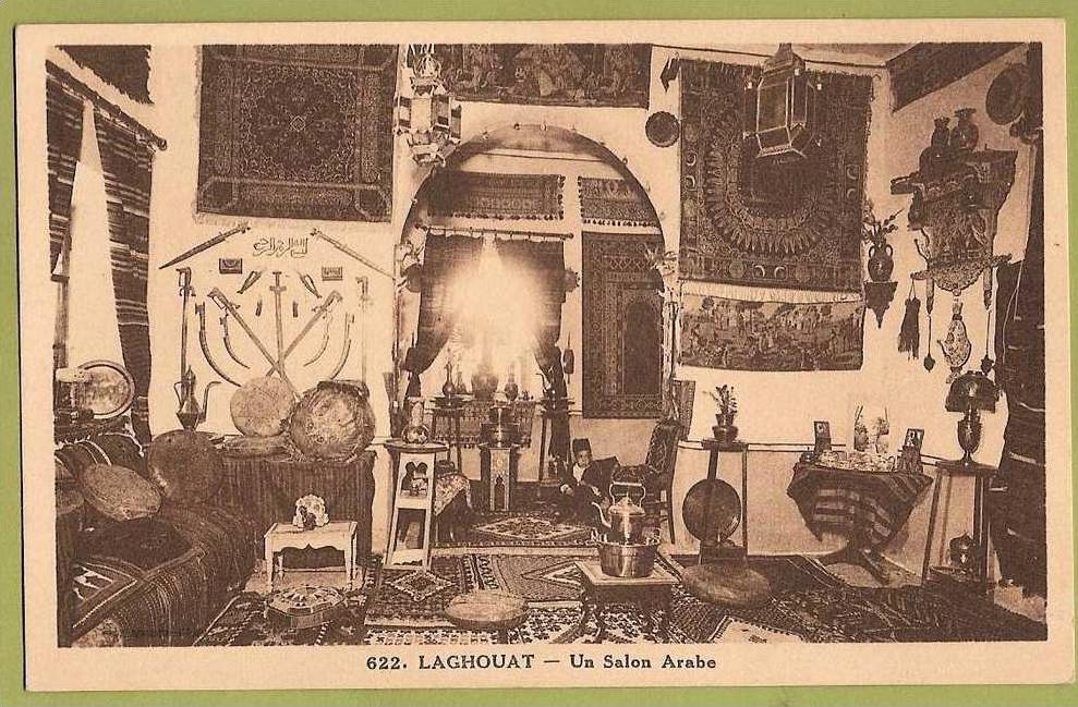 LAGHOUAT - Un Salon Arabe - Carte PUB Chocolat CARDON  à Cambrai