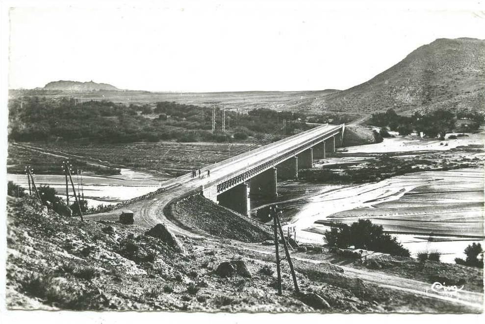 LAGHOUAT ; le pont sur l´oued M ´ ZI