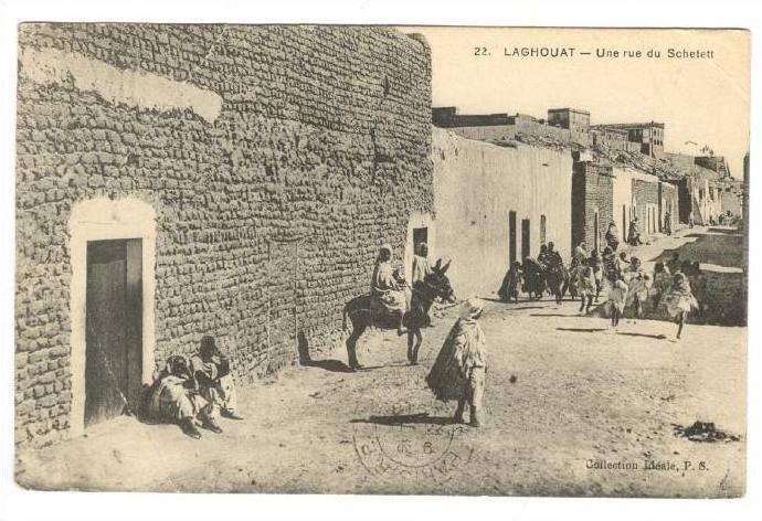 Laghouat , Algeria, PU-1916, Une rue du Schetett