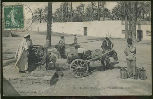 ALGERIE LAGHOUAT /  Le transport de l'eau
