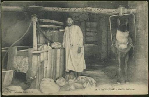 ALGERIE LAGHOUAT /  Moulin indigène