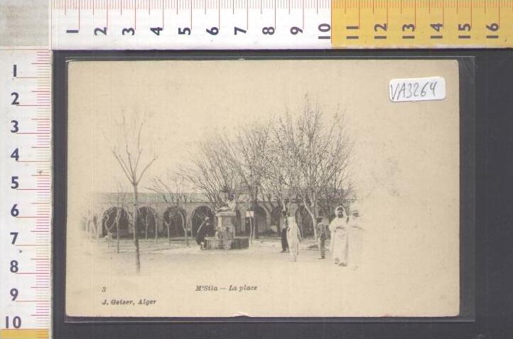 VA3264 ALGERIA M'SILA LA PLACE UOMINI COSTUMI FOLKLORISTICI FOLCLORISTICI