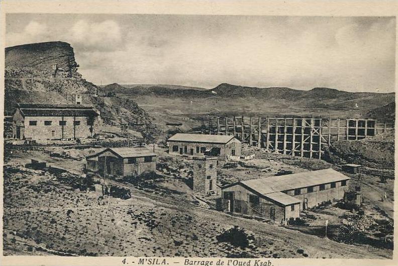 M'Sila Barrage de l' Oued Ksab No 4 1937 Edit Photo Africaines Electricité  Construction