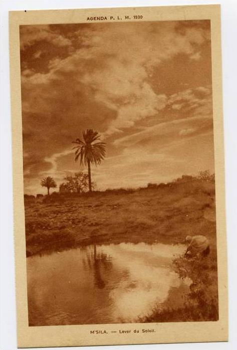 ALGERIE  1930 agenda PLM  M´SILA   lever du soleil