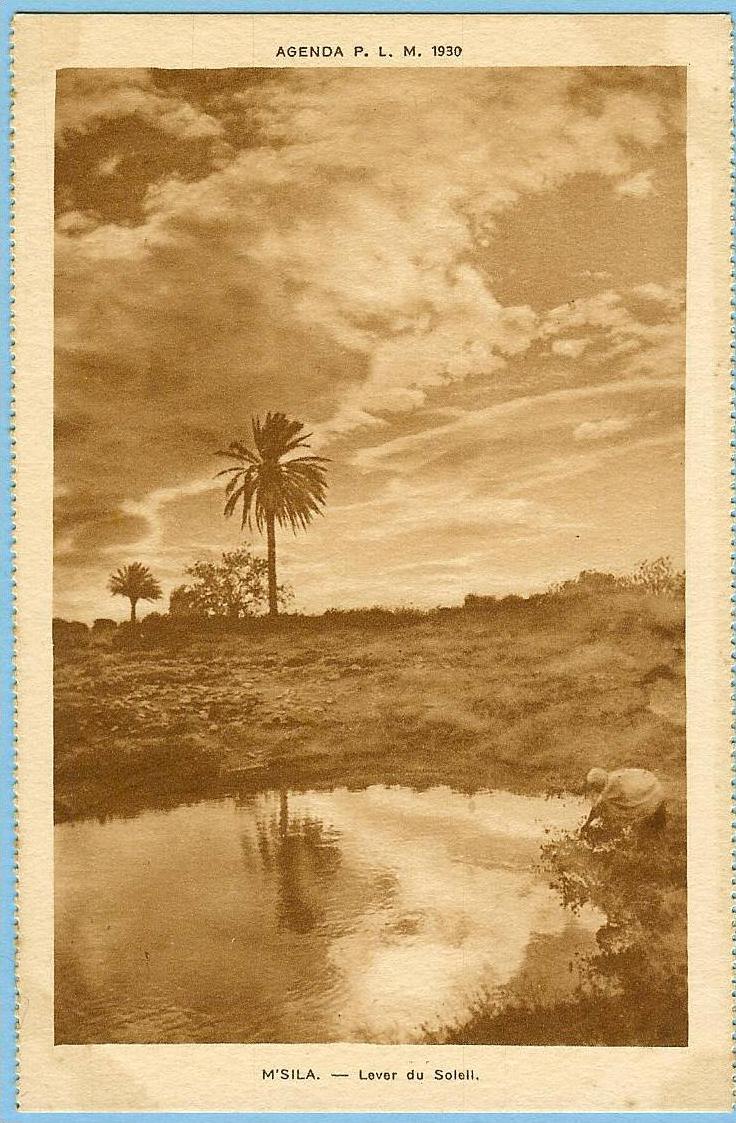CARTE POSTALE M'SILA LEVER DU SOLEIL
