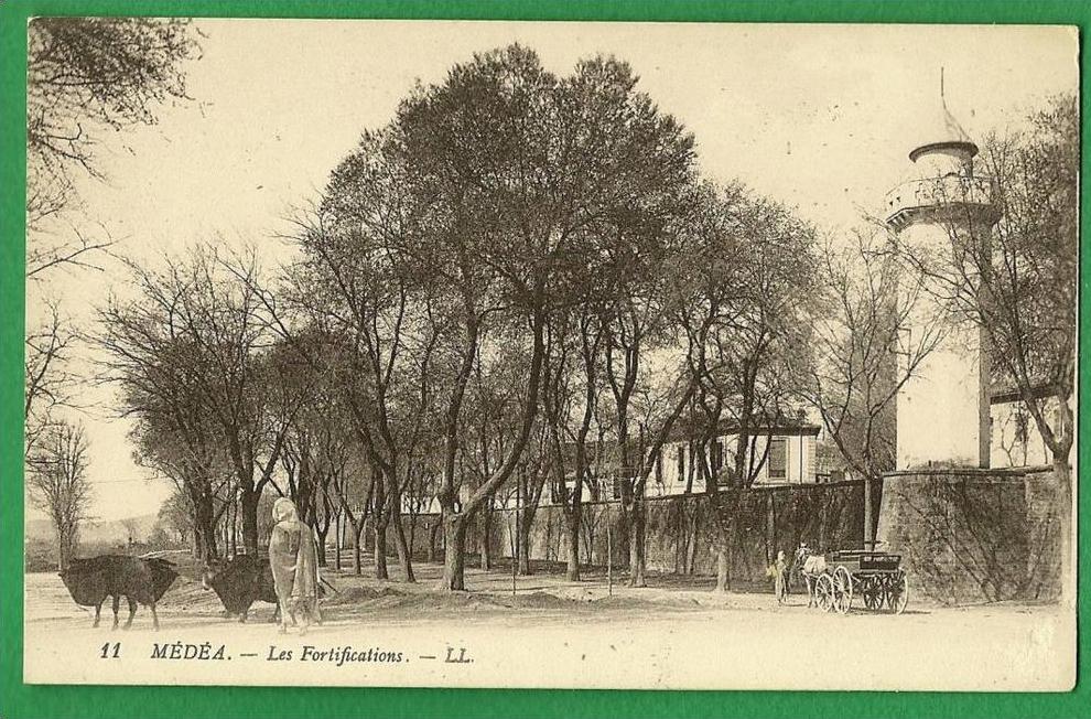 cpa  ALGERIE   ,  Médéa  les Fortifications      ..........LMC15