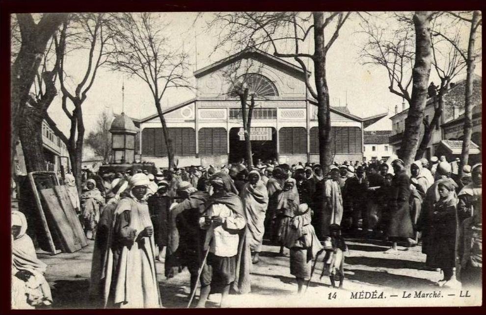 Cpa d' Algérie  Médéa  le Marché     EUG19