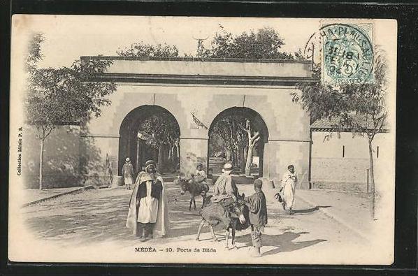 CPA Medea, Porte de Blida