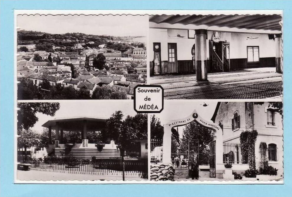 ALGERIE - MEDEA 1961 - Souvenir CPSM 4 Vues