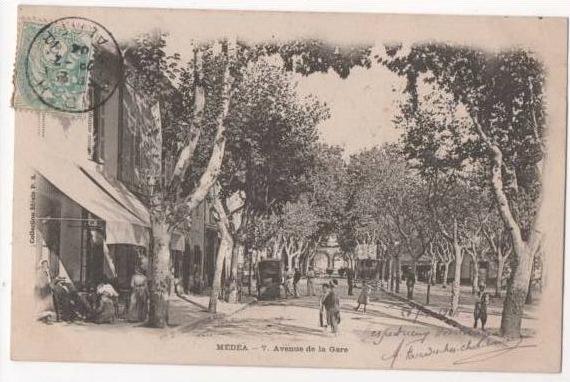 ALGERIE - MEDEA - Avenue de la Gare