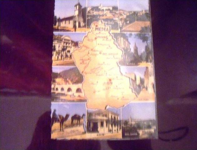 ALGERIE- MEDEA -CARTE GEOGRAPHIQUE
