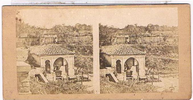 photo  sur  carton stereoscopique 170X82    FONTAINE  PRES  MEDEA   BE  1V604