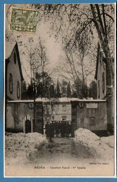 ALGERIE -- Médéa --  Quartier Yusuf  - 1er Spahis