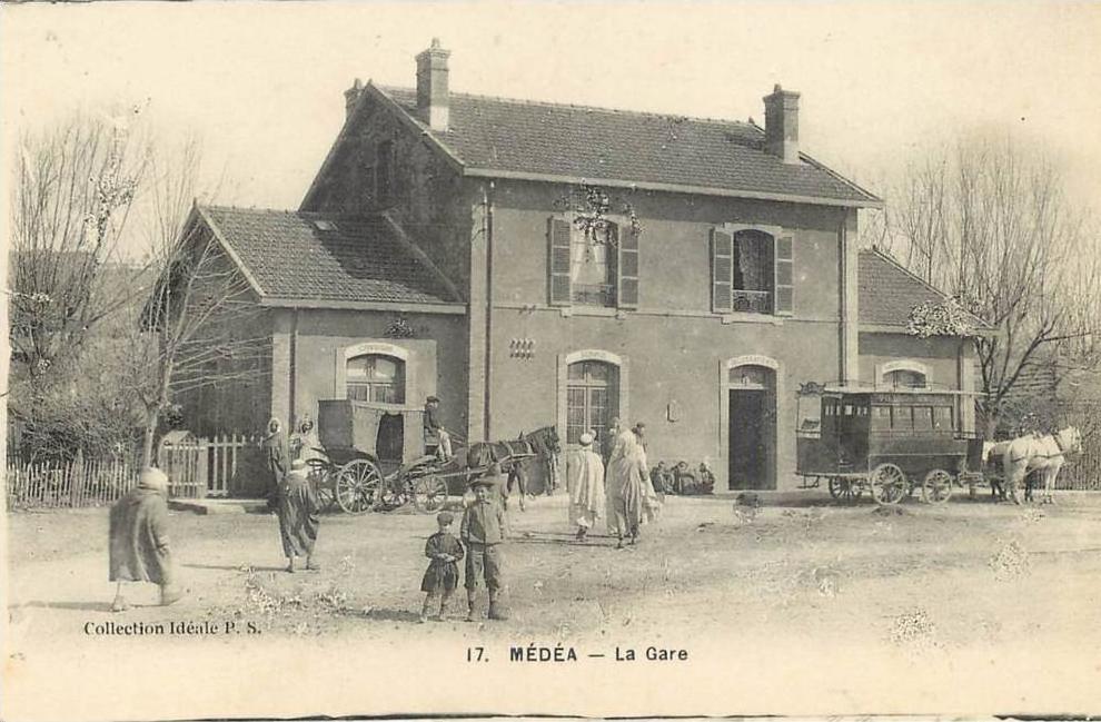 ALGERIE - MEDEA - LA GARE - CHEMIN DE FER