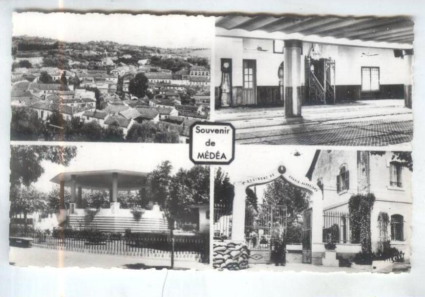 CPA SOUVENIR DE MEDEA EN 1959; MULTIVUES