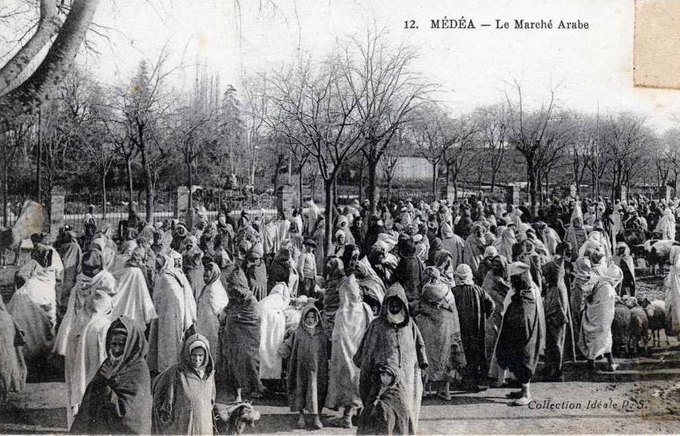 ALGERIE MEDEA LE MARCHE ARABE SUPERBE ANIMATION