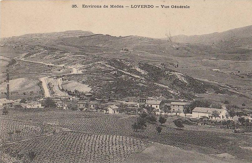 CPA ALGERIE LOVERDO près Médéa Vue Générale